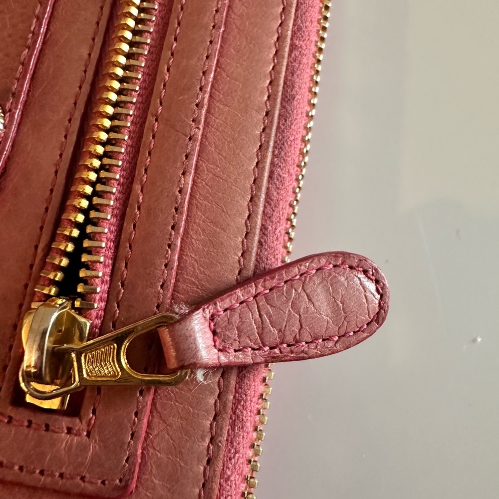 Balenciaga Long Zip Around Wallet - Pink/Coral - Authentic - Picture 16 of 16
